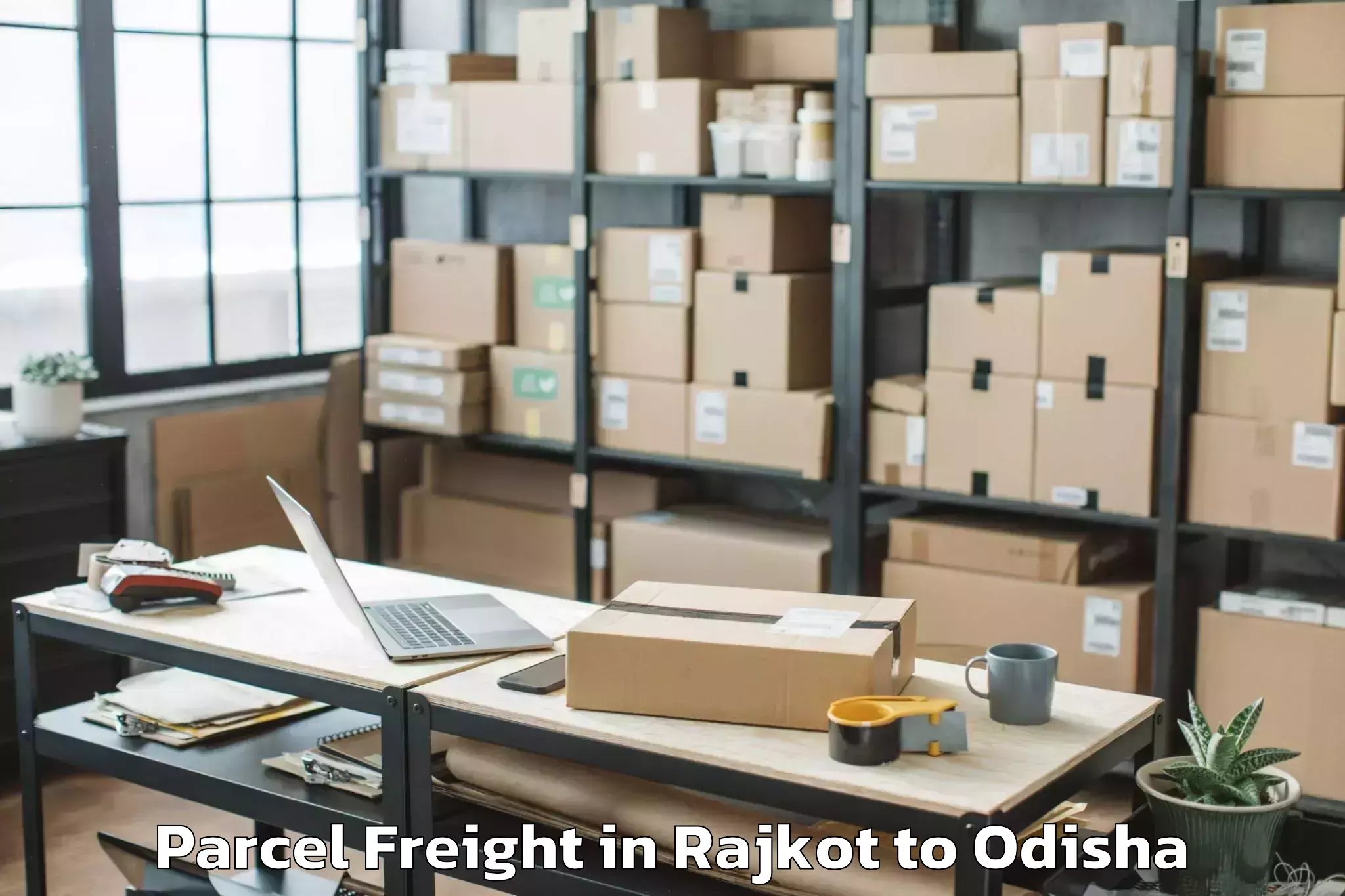 Top Rajkot to Olatapur Parcel Freight Available